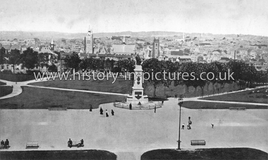 The Armada Monument and Plymouth Hoe, Plymouth, Devon. c.1903